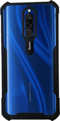 SEVEN7STAR Back Cover for Mi Redmi 8(Black, Dual Protection, Pack of: 1)