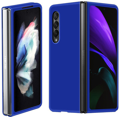Pro Designer Unique Book Cover for Samsung Galaxy Z Fold 3(Blue, Hard Case, Pack of: 1)