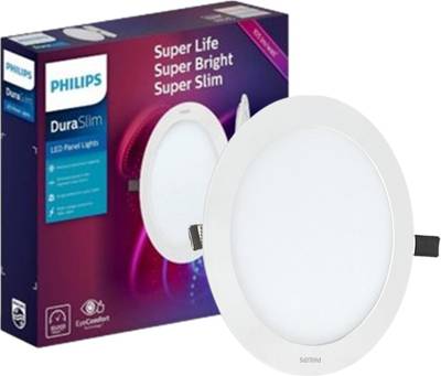 PHILIPS 15w Round Dura Slim LED Downlighter (Warm White) Pack of 1 Recessed Ceiling Lamp
