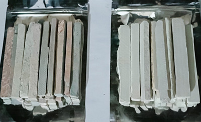 Brighty 1 kg white and black thick slate pencil Billards Chak box(100 Sticks)