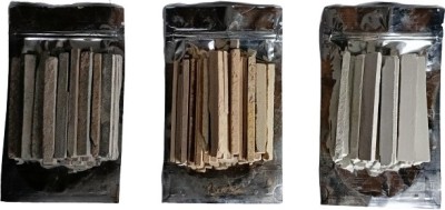 Brighty 1 kg mix natural earthy slate pencil all colours thick Billards Chalk box(100 Sticks)