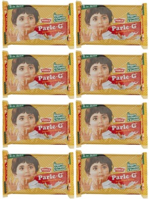 PARLE G Glucose Biscuit, 250g,Set Of 8 Plain Biscuit(8 x 250 g)