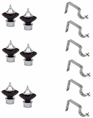 Rab Brown, Silver Rod Rail Bracket(Pack of 6)