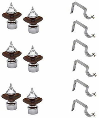 Rab Brown, Silver Rod Rail Bracket(Pack of 12)