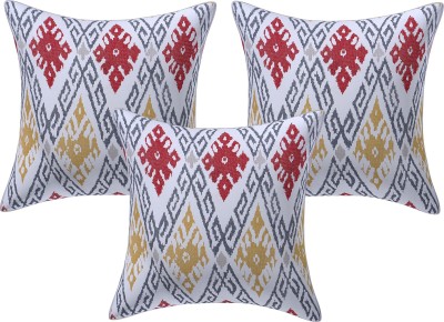 Texstylers Canvas Cushions Cover(Pack of 3, 40 cm*40 cm, Multicolor)