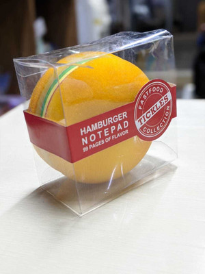 GORGEOUS FEMME burger dairy Regular Note Pad no rule 100 Pages(Yellow)