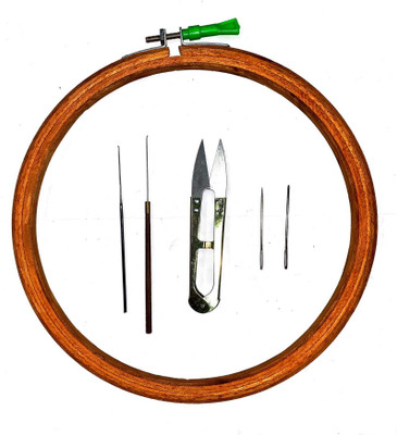 KHUSHA CREATIONS KC-290 Embroidery Hoop(Pack of 9)