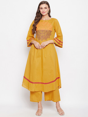 BITTERLIME Women Kurta Palazzo Set