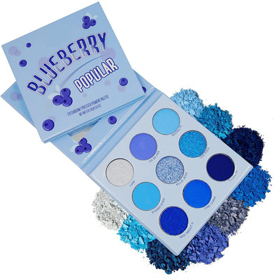 THTC Blueberry 9 Multicolor Eyeshadow Palette (Matte,Shimmer,Glitter) 9 g(MULTI COLOR)
