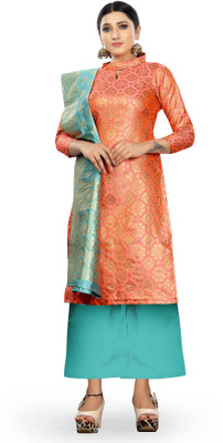 Diva's Choice Cotton Silk Self Design Salwar Suit Material