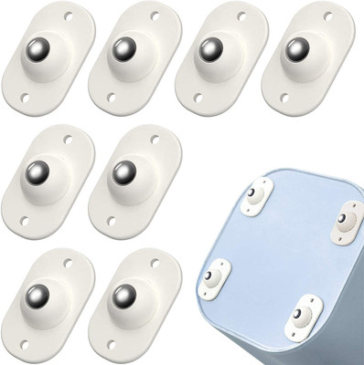 Max Home 8 Pc Self Adhesive Mini Swivel Casters Wheels,Universal Wheels at The Bottom of The Storage Box, Swivel Caster Wheels 360 Degree Rotation Pulley for Furniture Various Storage Boxes Swivel Furniture Caster(Pack of8)