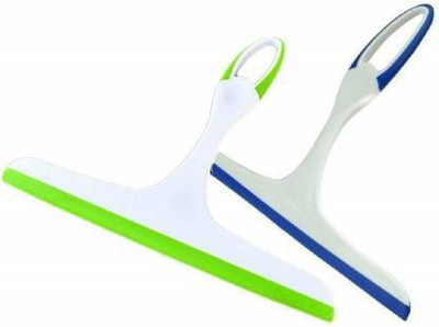 Buyson Very Good Quality 2 Pc Household Soft Glass Cleaning Wiper Wipe Window Scraper, Kitchen Wiper(Multicolor)