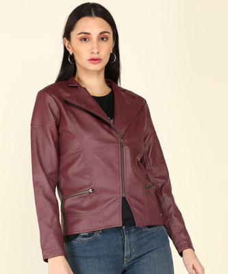 FLYING MACHINE Full Sleeve Solid Women Jacket