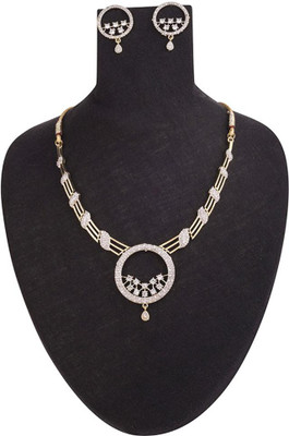 Ladymania Alloy White Jewellery Set(Pack of 1)