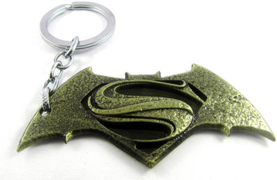 RVM Toys Batman vs Superman Keychain High Quality Short Metal Key Chain for Car Bike Men Women Key Ring Key Chain