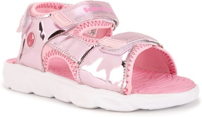 Bubblegummers Girls Velcro Flats(Pink , 16 Years and Above)