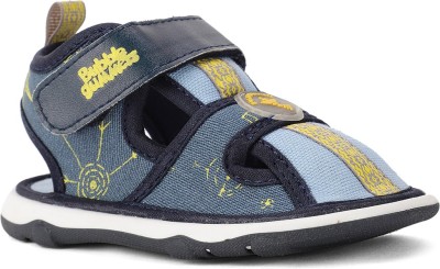 Bubblegummers Boys Velcro Flats(Blue , 10 - 11 Years)