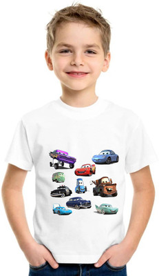 Shubham designer gallery Baby Boys Printed Cotton Blend Regular T Shirt(Multicolor, Pack of 1)