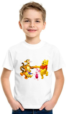 Shubham designer gallery Baby Boys Cartoon/Superhero Cotton Blend Regular T Shirt(Multicolor, Pack of 1)