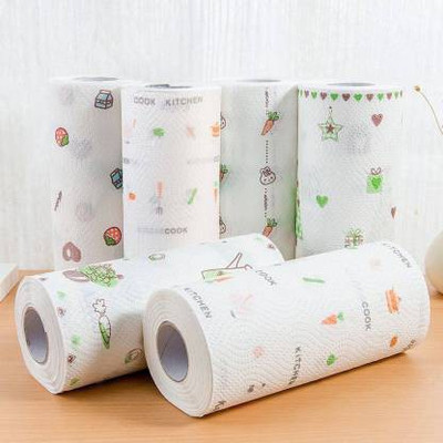 khandiya enterprise Tissue Paper Durable Non-stick Oil Absorbing Paper Roll Kitchen Special Paper Towel Wipe Paper Dish Cloth Cleaning Cloth 80 pulls In 1 Roll(1 Ply, 80 Sheets)