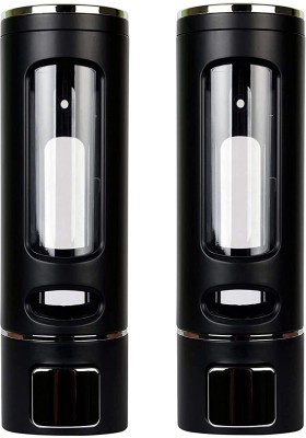 Zesta Black Soap Dispenser Set Of 2 400 ml Soap, Shampoo, Lotion Dispenser(Black)