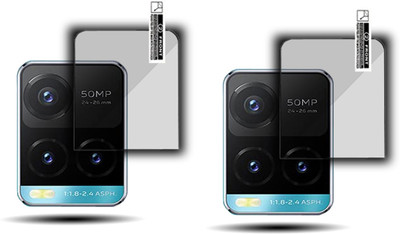 EZGER Back Camera Lens Glass Protector for Vivo Y33s BACK CAMERA PROTECTION(Pack of: 2)