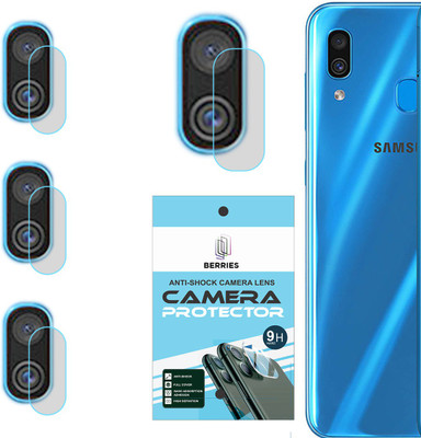 BERRIES Back Camera Lens Glass Protector for SAMSUNG GALAXY A30(Pack of: 4)