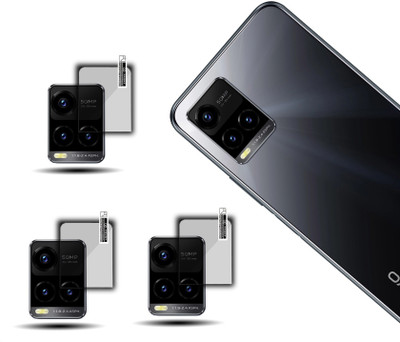 EZGER Back Camera Lens Glass Protector for Vivo Y33s BACK CAMERA PROTECTION(Pack of: 3)