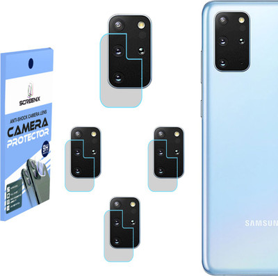 BERRIES Back Camera Lens Glass Protector for SAMSUNG GALAXY S20 PLUS [Unbreakable Polycarbonate Material](Pack of: 4)