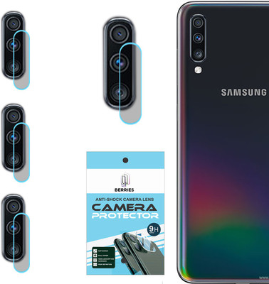 BERRIES Back Camera Lens Glass Protector for SAMSUNG GALAXY A70(Pack of: 4)