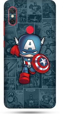 OggyBaba Mi Redmi Note 6 Pro Mobile Skin(Captain America Skin Matte Finish)