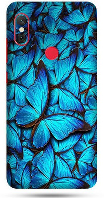 OggyBaba Mi Redmi Note 6 Pro Mobile Skin(Sky Blue Butterfly Skin Matte Finish)