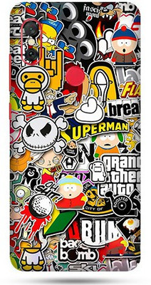 OggyBaba Mi Redmi Note 6 Pro Mobile Skin(Sticker Bombing Skin Matte Finis)