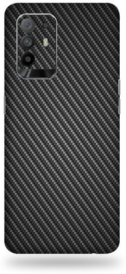 BUGGU Oppo F19 Pro + 5G Mobile Skin(Ultra Super Black Carbon Fiber Skin With High Matte Finish., Mobile Skin (Back+Side+Camera))