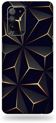 BugguSkin OPPO F19 Pro + 5G, oppo f19 pro plus 5g, OPPO F19 PRO + 5G Mobile Skin(Ultra Super Black Abstract Shape Skin With High Mattte Finish.)