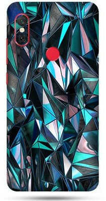 OggyBaba Mi Redmi Note 6 Pro Mobile Skin(Royal Blue Polygon Skin Matte Finis)