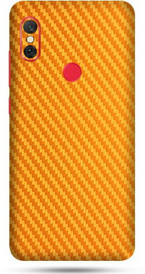 OggyBaba Mi Redmi Note 6 Pro Mobile Skin(Golden Carbon Fibre Skin Matte Finish)