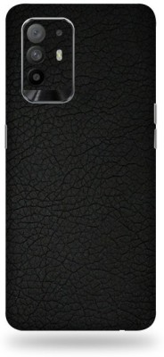 BUGGU Oppo F19 Pro + 5G Mobile Skin(Ultra Super Black Leather Skin With High Matte Finish., Mobile Skin (Back+Side+Camera))