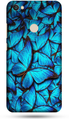 OggyBaba Mi Redmi Y1 Mobile Skin(Sky Blue Butterfly Skin Matte Finis)