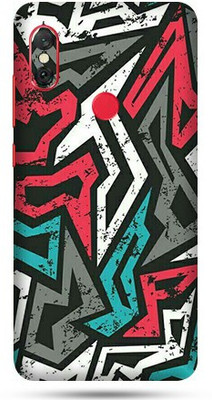OggyBaba Mi Redmi Note 6 Pro Mobile Skin(Abstract Mad Angle Skin Matte Finish)