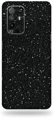 LAMHA Oppo F19 Pro Plus 5G Mobile Skin(Ultra Super Black Glitter With High Matte Finish.)