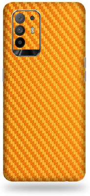 BugguSkin OPPO F19 Pro+ 5G, oppo f19 pro +5g Mobile Skin(Ultra Super Golden Carbon Fiber Skin With High Mattte Finish.)