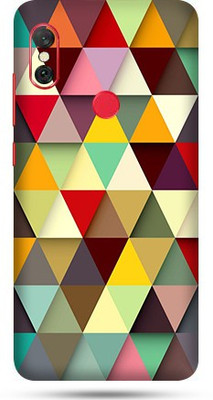 OggyBaba Mi Redmi Note 6 Pro Mobile Skin(Colorful Triangle Skin Matte Finish)