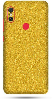 OggyBaba Mi Redmi Note 6 Pro Mobile Skin(Golden Glitter Skin Matte Finish)