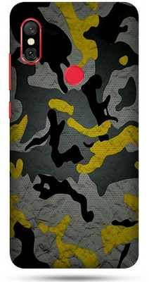 OggyBaba Mi Redmi Note 6 Pro Mobile Skin(Military Yellow Camouflage Skin Matte Finish)