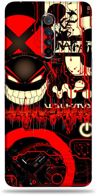 TJ CREATION Realme X2 Pro, Realme X2 Pro Mobile Skin(Ultra Super Red Graffiti Skin With Highh Matte Finish.)
