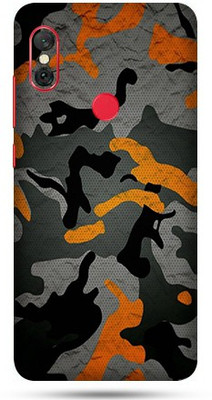 OggyBaba Mi Redmi Note 6 Pro Mobile Skin(Military Orange Camouflage Skin Matte Finish)