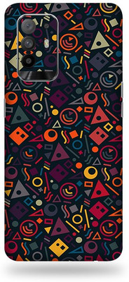 LAMHA Oppo F19 Pro Plus 5G Mobile Skin(Ultra Super Geometric Shape With High Mattte Finish.)