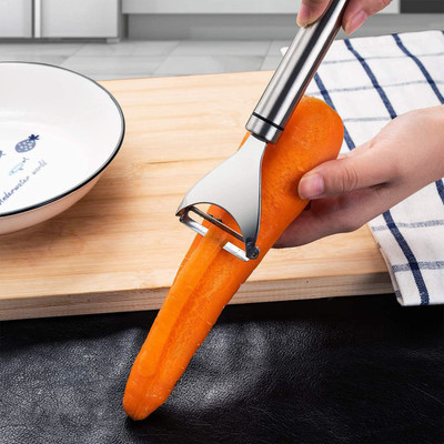 bhavyta Slicer Peeler Thresher Tool Potato Slicer Stainless Steel and Cutter Kitchen Utensils Gadgets Kernel Cutter Y Shaped Peeler(Silver)