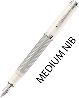 Pelikan Souverän M405 Silver-White FP (M) Fountain Pen(Black)